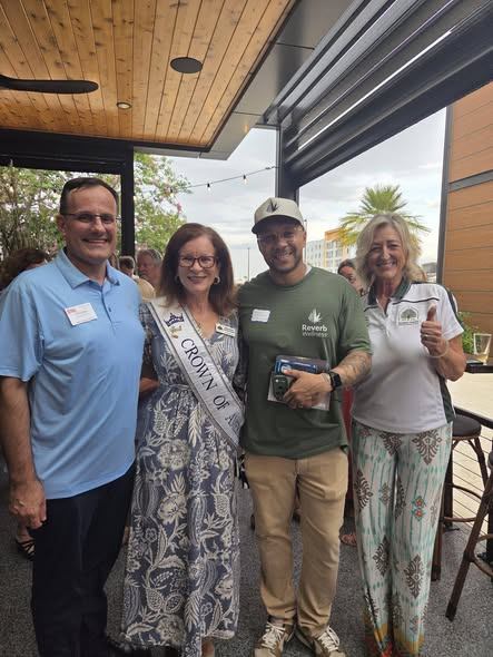 A group of attendees posing together at a Middleton Networking event