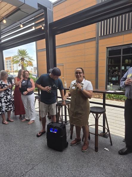 A speaker addressing attendees at a Middleton Networking Night